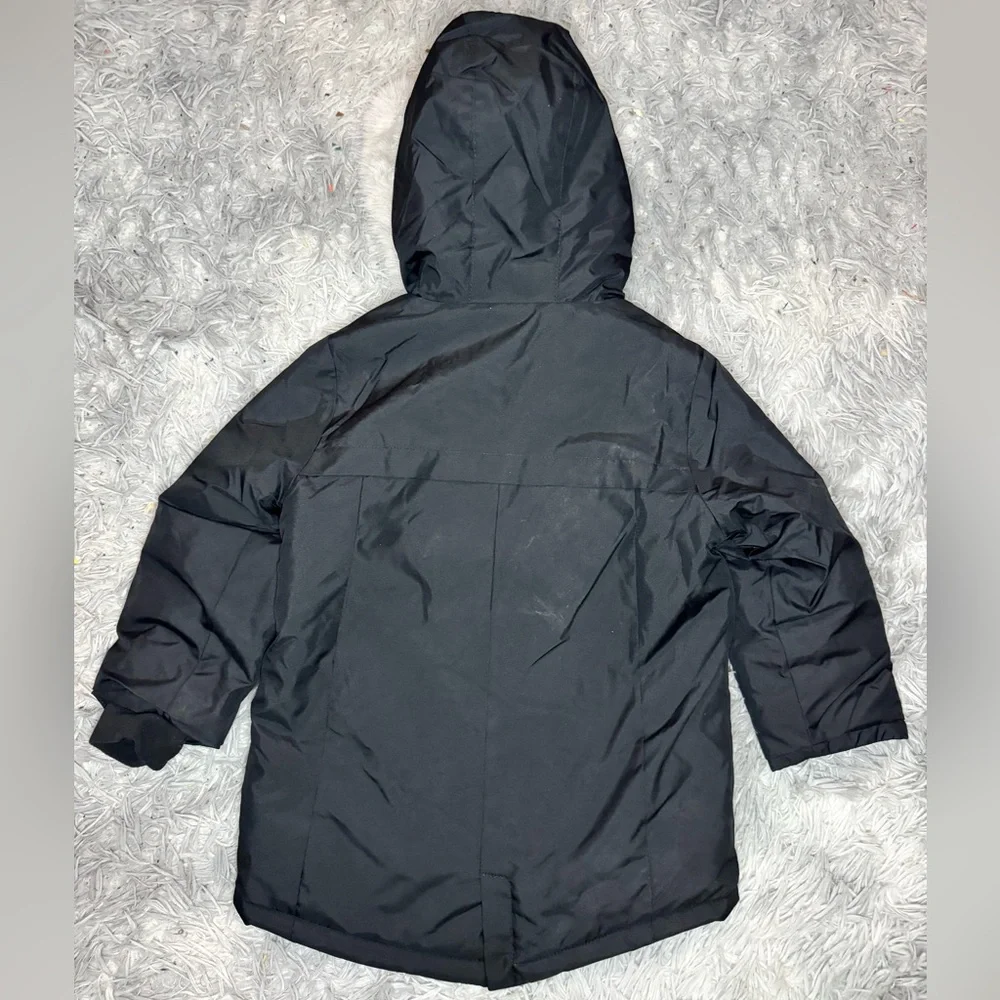 All In Motion Kids Hooded Parka Jacket - Black Size Extra Small (4/5) NWT